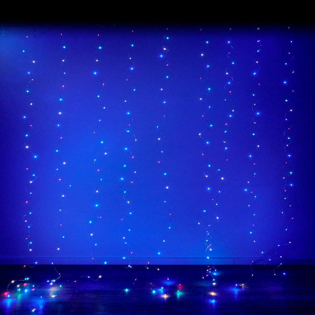 LED girlianda 3x3m 300LED multicolor