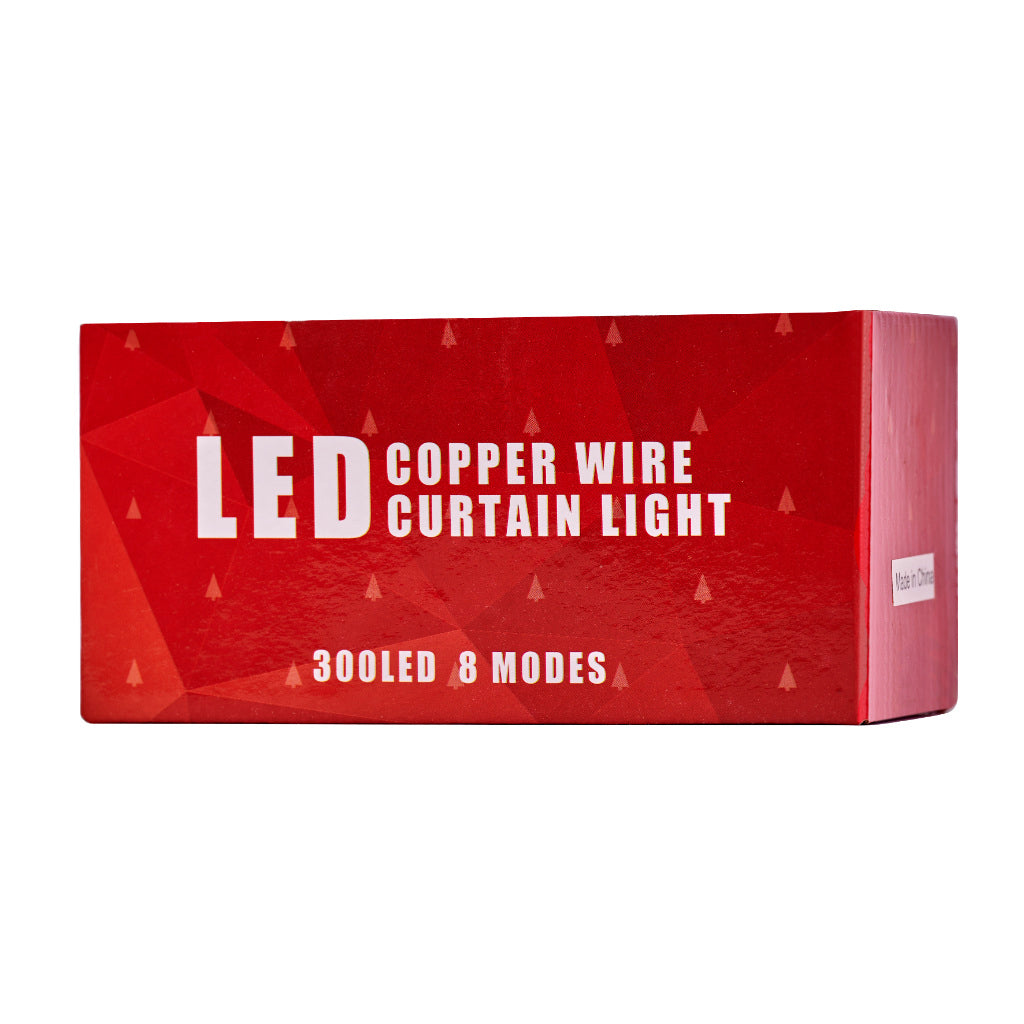 LED girlianda 3x3m 300LED multicolor