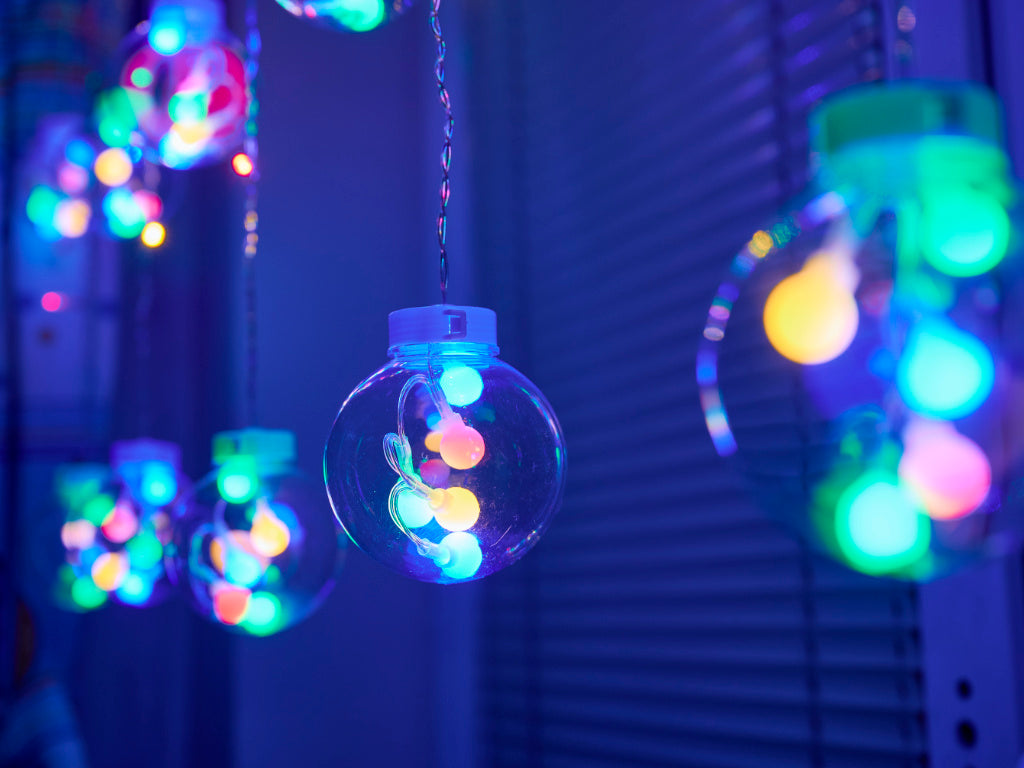 LED girlianda kamuoliukai 3 m 108LED daugiaspalvis nuotolinio valdymo pultas