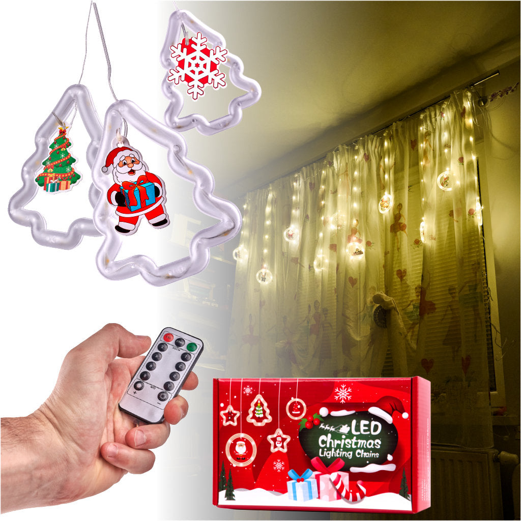 LED Kalėdų eglutės girlianda 3 m 10 USB lempučių