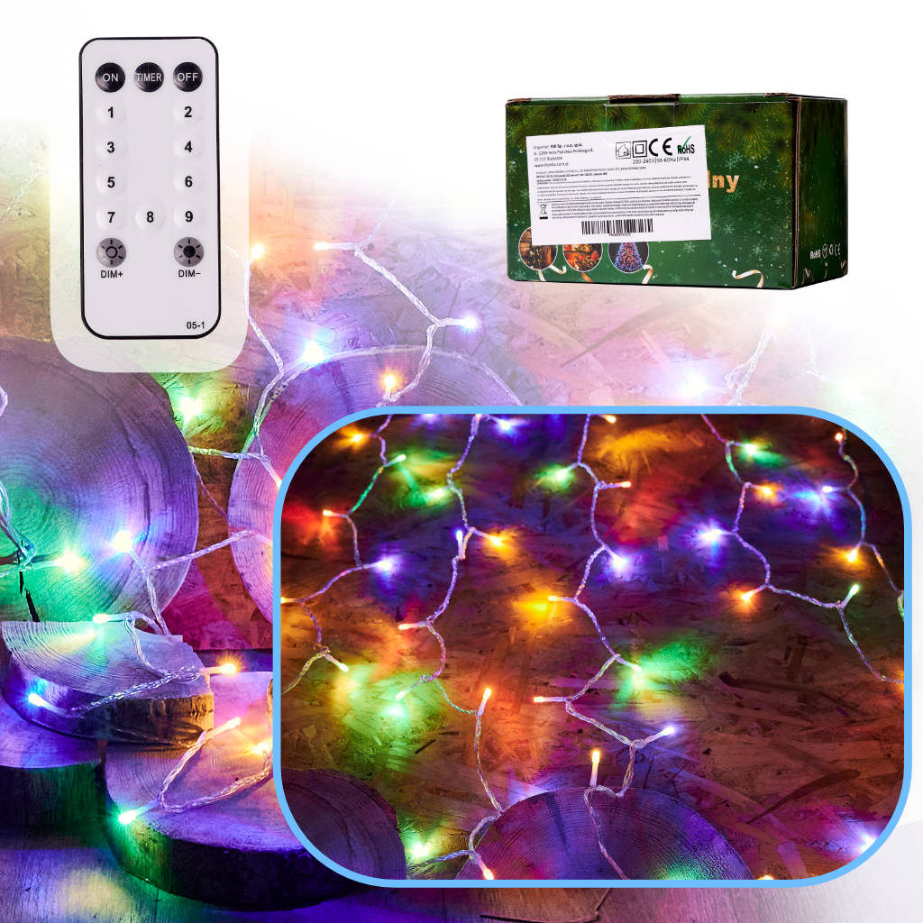 LED girlianda 10 m 100LED su nuotolinio valdymo pulteliu