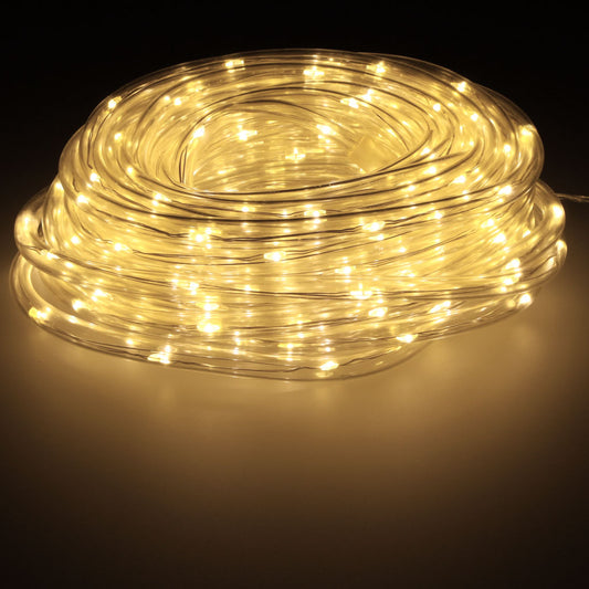 LED girlianda 10m 100LED šiltai balta