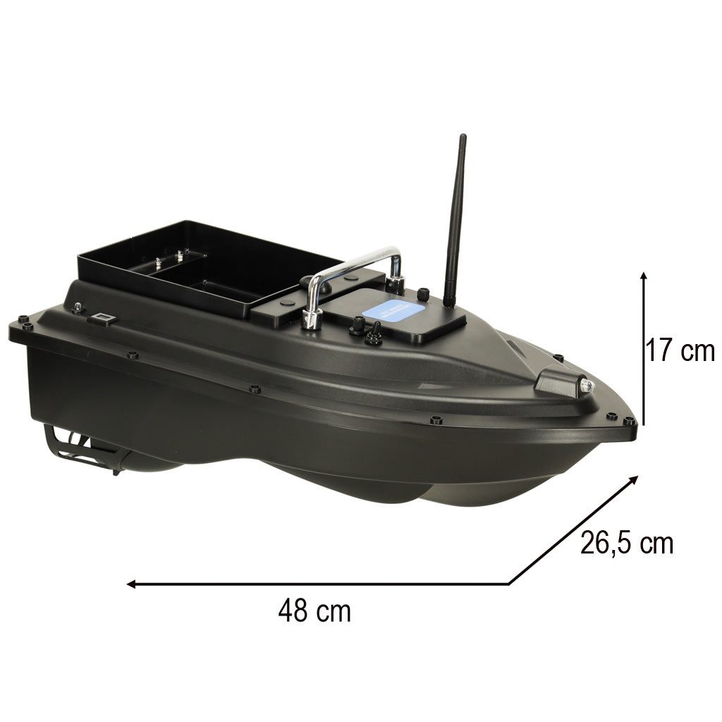 Nuotoliniu būdu valdomas masalo laivas D16B GPS 2 kg 12000 mAh 500 m
