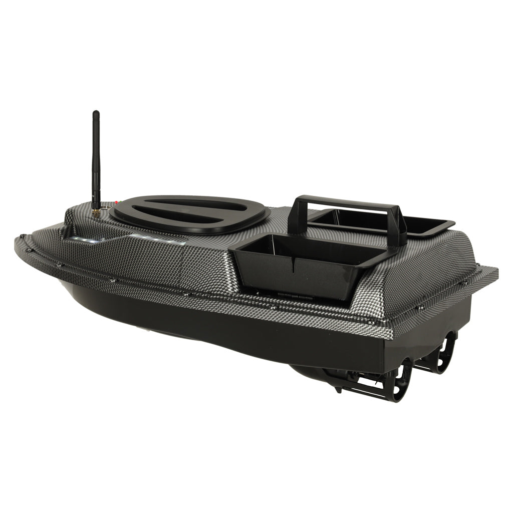 Nuotoliniu būdu valdomas jaukų laivelis Flytec V900 su GPS, 5,4 km/h, 1,5 kg