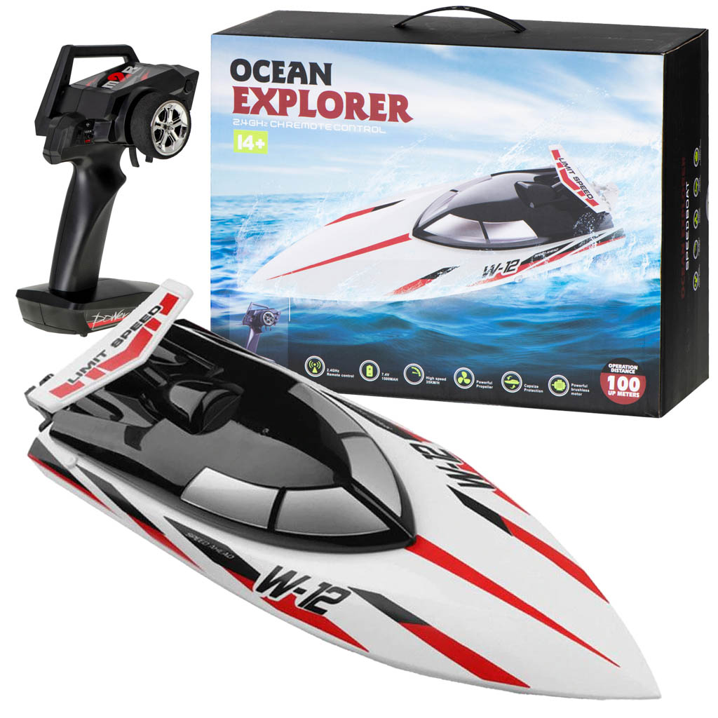 WLtoys WL912 nuotoliniu būdu valdomas greičiabėgis laivelis