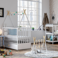 Kūdikio lovytė 120×60 su stalčiumi ir ratukais DREAMY