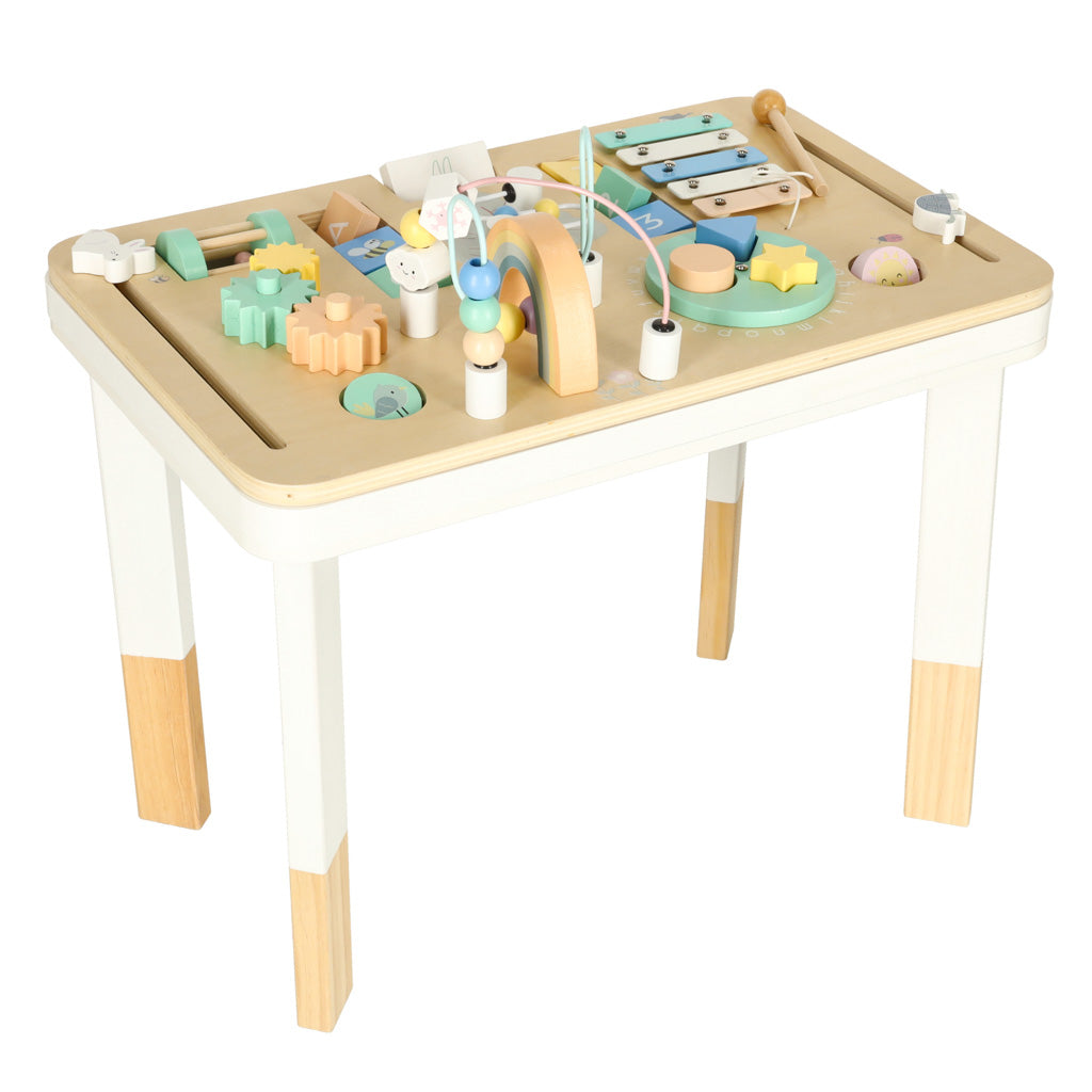 Lulilo montessori manipuliacinis stalas, spalvingas, detalės - vaizdas 2
