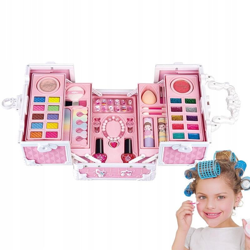Kosmetikos dėžutė su makiažo priedais, tinka mergaitėms/berniukams/unisex – vaizdas 4