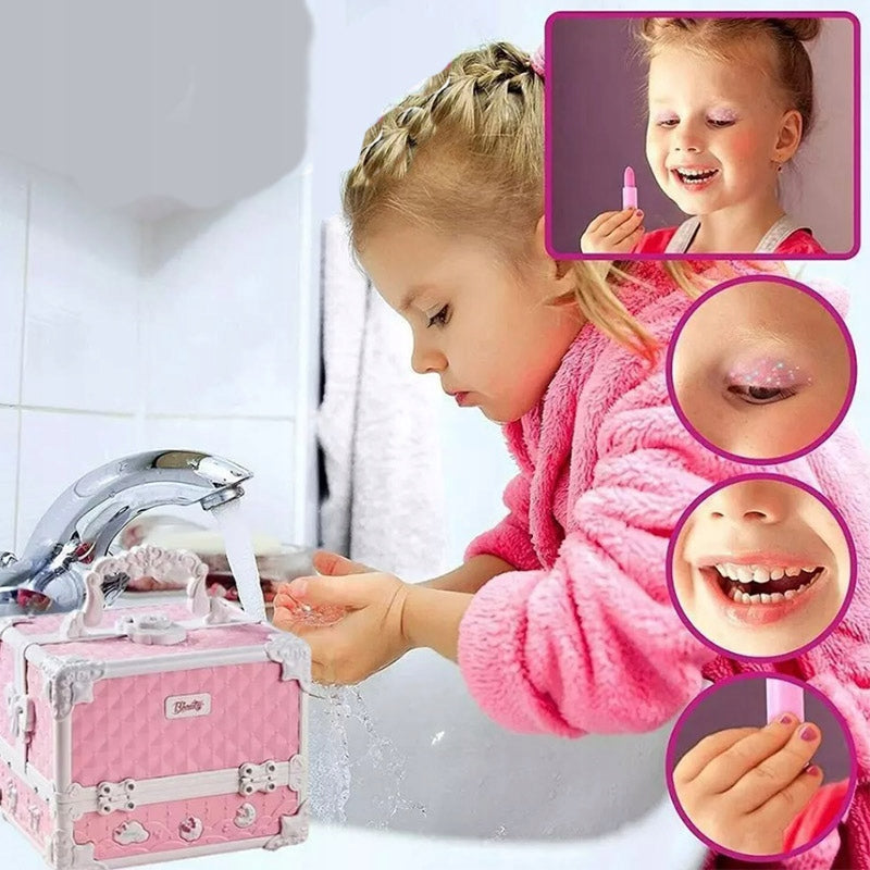 Kosmetikos dėžutė su makiažo priedais, amžius nuo 3 metų – vaizdas 7