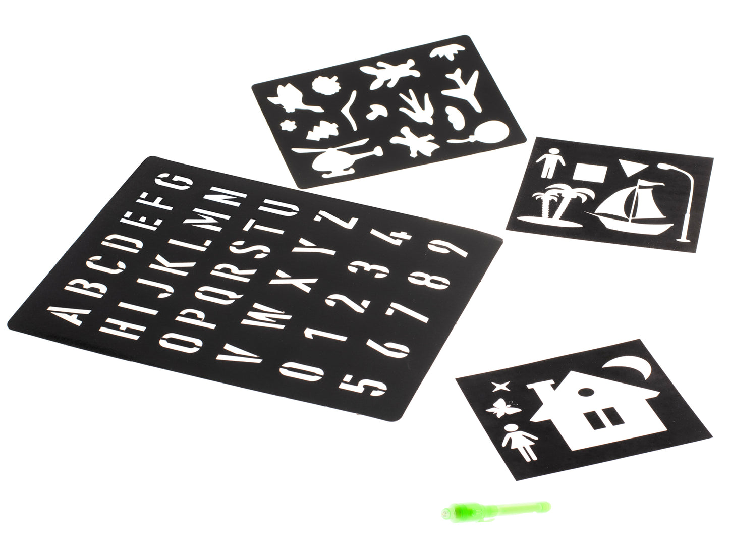 Maginė šviesos piešimo lenta su UV rašikliu, kūrybinis rinkinys