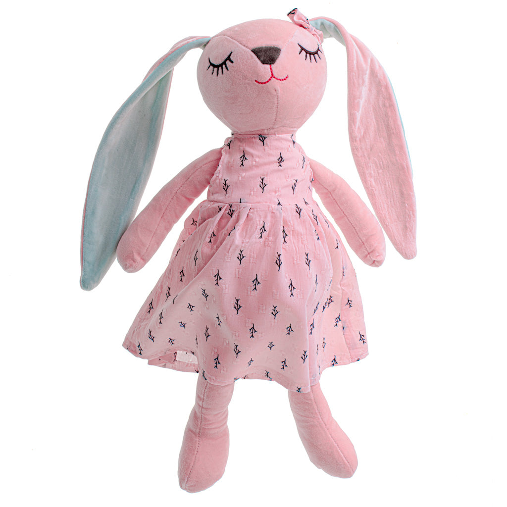 Pliušinis rožinis zuikis, 52 cm