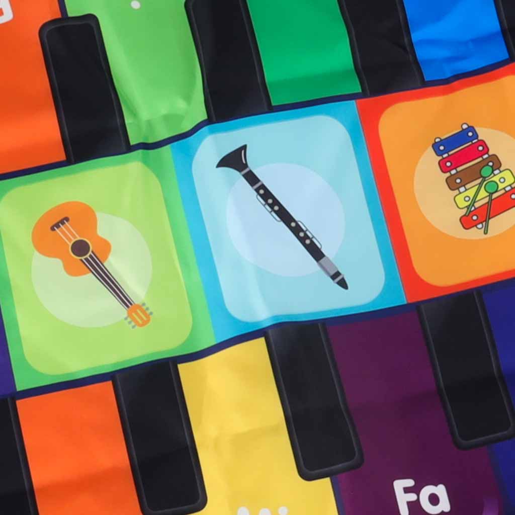 Interaktyvus muzikinis šokių kilimėlis vaikams, 8 instrumentai, 10 melodijų