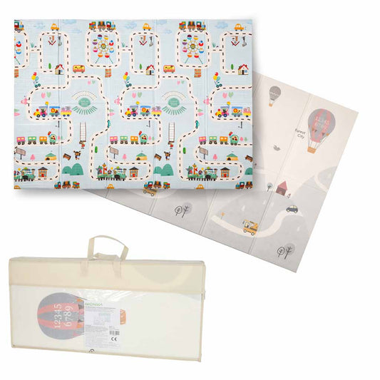 Dvipusis sulankstomas putplasčio kilimėlis 150x200cm gatvė