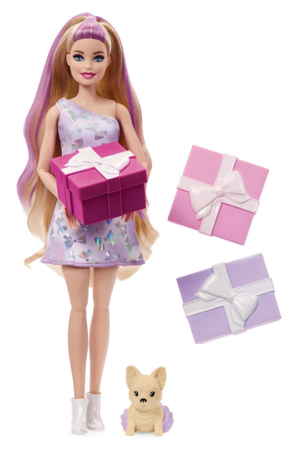 Barbie Party Unboxed gimtadienio lėlė, originali pakuotė – vaizdas 2