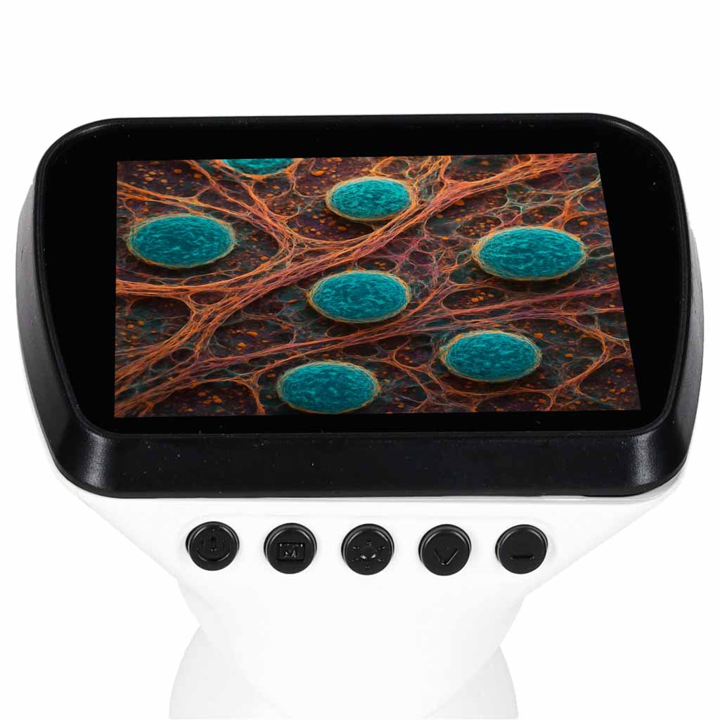 Skaitmeninis elektroninis mikroskopas su WiFi, USB, LCD ekranu, 200x-1000x didinimu ir priedais