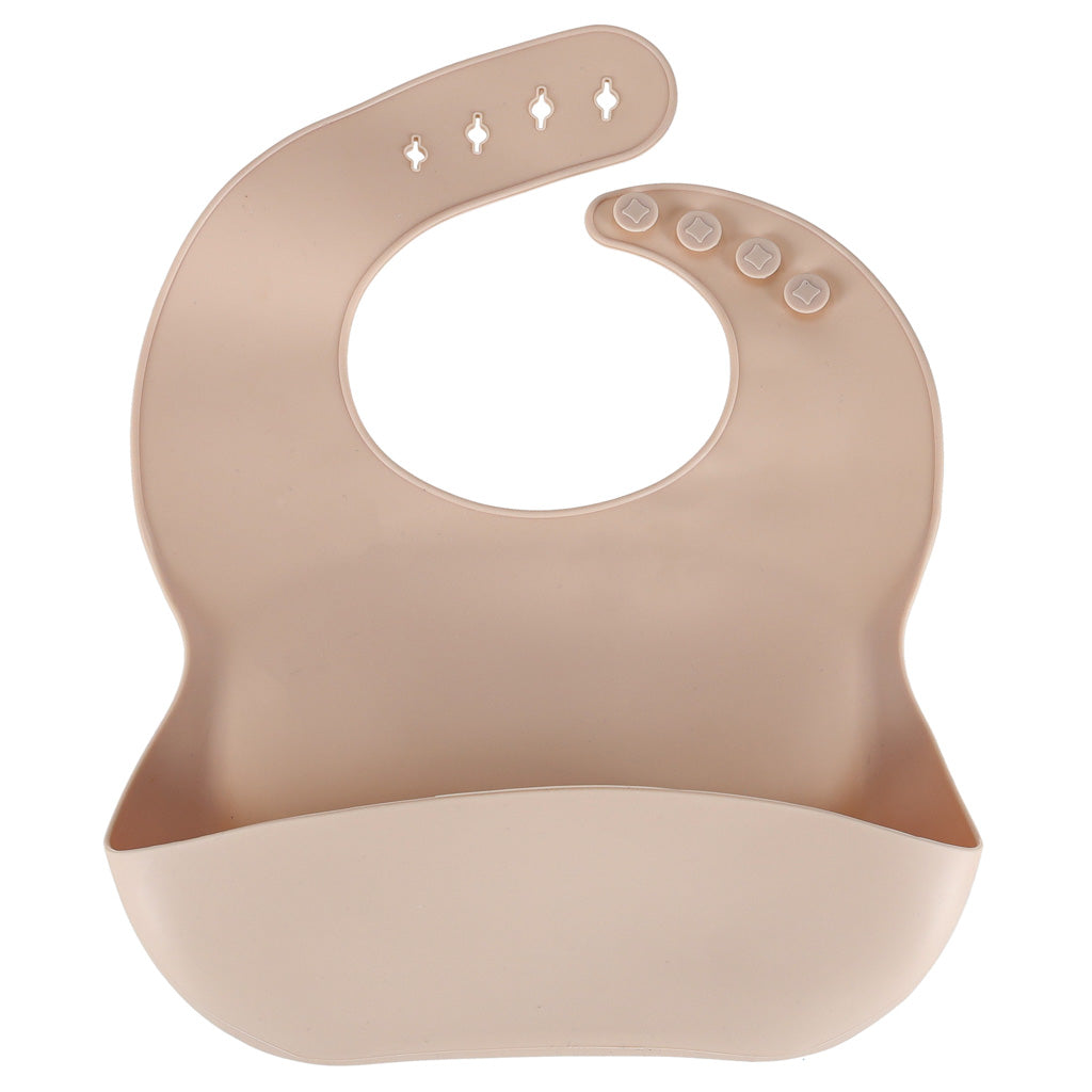 Silikoninių indų rinkinys kūdikiams ir vaikams, krabo formos, 9 dalių, smėlio spalvos
