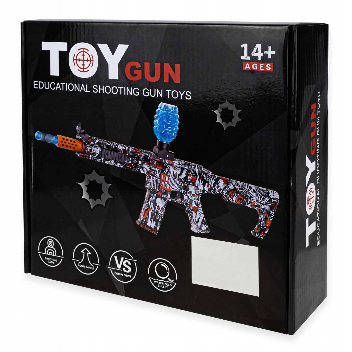 Didelis automatinis pistoletas su gelinėmis kulkomis - vaizdas 9