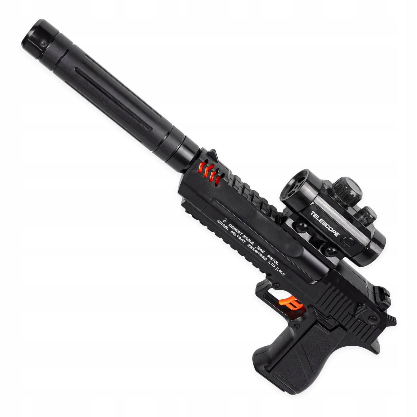 Gelinis pistoletas su automatiniu šaudymo režimu - pagrindinis vaizdas