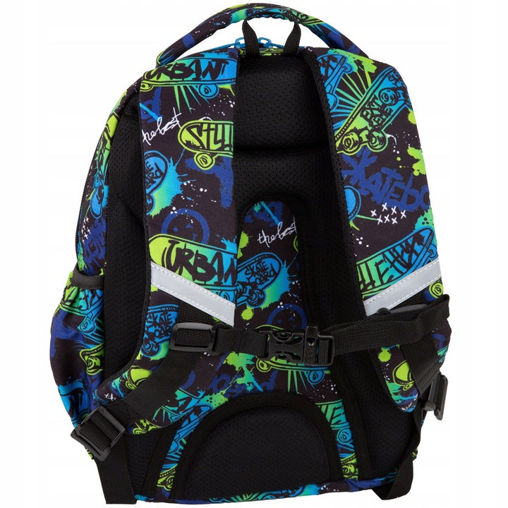 Mokyklinė kuprinė, juoda, 1-3 klasei, Skate Night, marka CoolPack – vaizdas 3