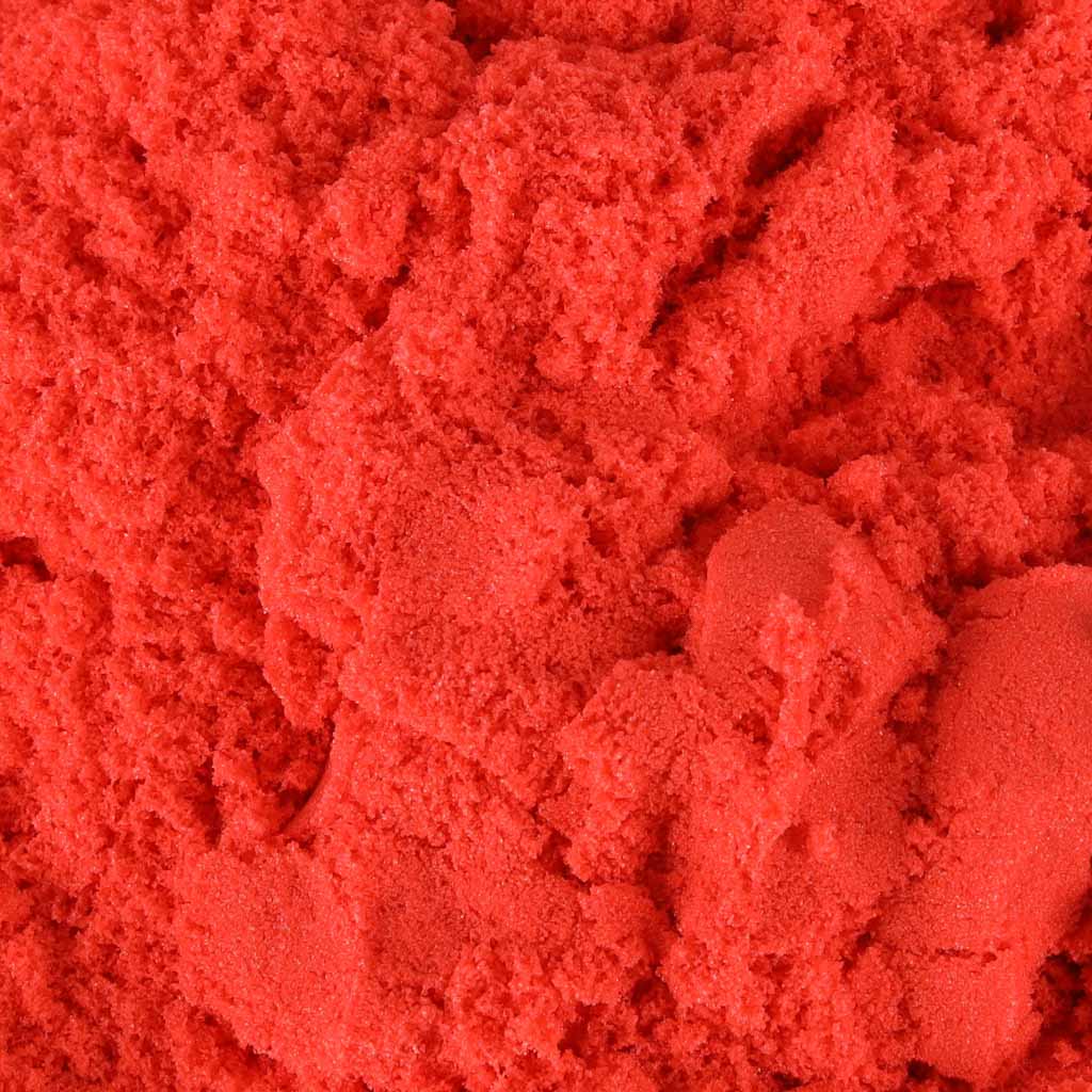 Kinetinis smėlis 1 kg maišelyje raudonas – vaizdas 3