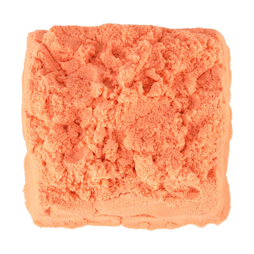 Kinetinis smėlis 1 kg maišelyje oranžinis - vaizdas 2