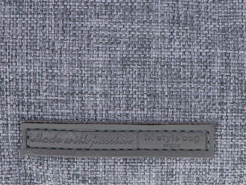 Pilkas dviejų skyrių mokyklinis penalas-kosmetinė 3in1