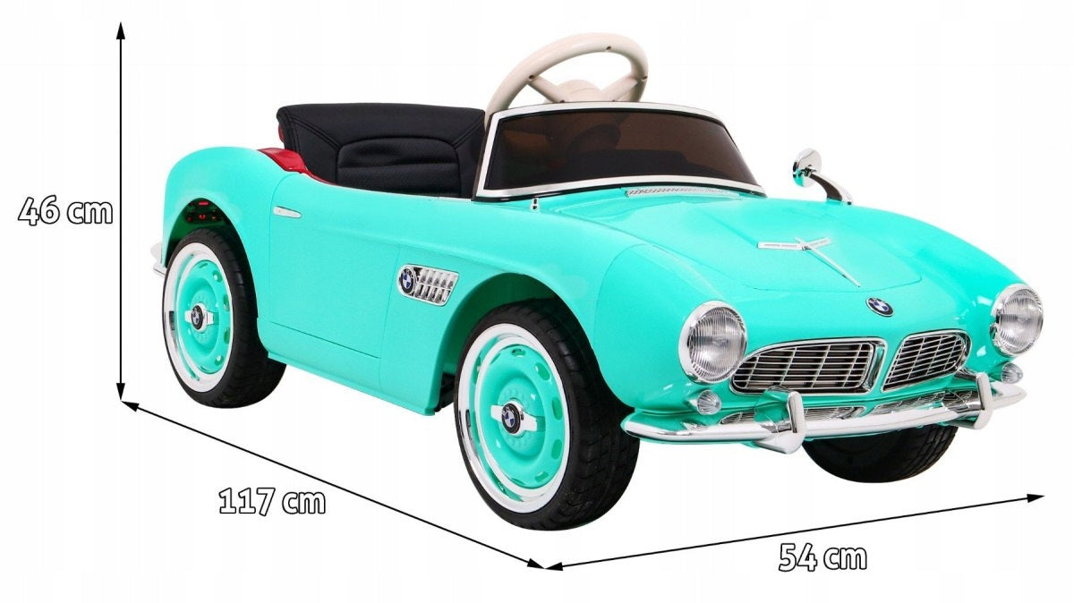 BMW 507 Retro Vaikiškas Automobilis Žalias