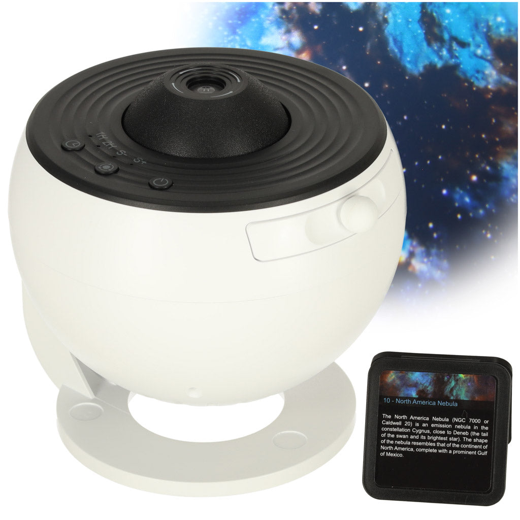 Žvaigždžių projektorius USB LED su 12 diskų rinkiniu vaikams