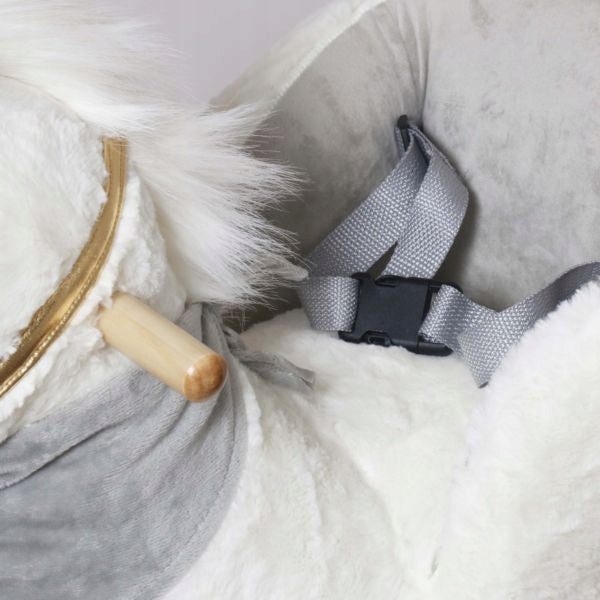 Supamasis arkliukas 2in1, sėdima vieta, tinka vaikams nuo 12 mėnesių – vaizdas 3