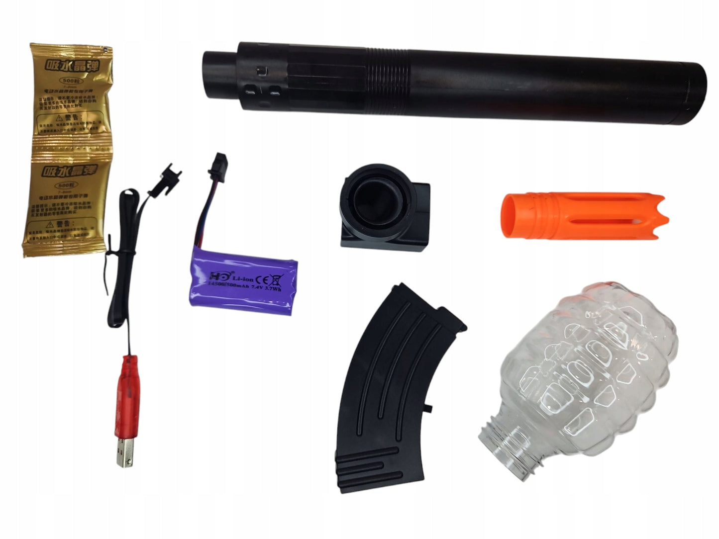 Gelinis blasteris - elektrinis žaislinis šautuvas su automatinio šaudymo funkcija - vaizdas 3