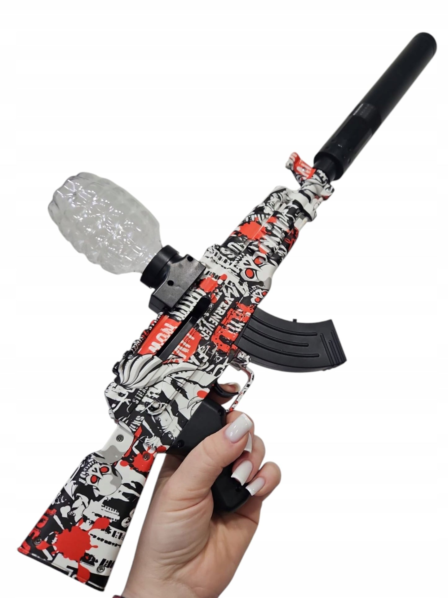 Gelinis blasteris - elektrinis žaislinis šautuvas su automatinio šaudymo funkcija - pagrindinis vaizdas