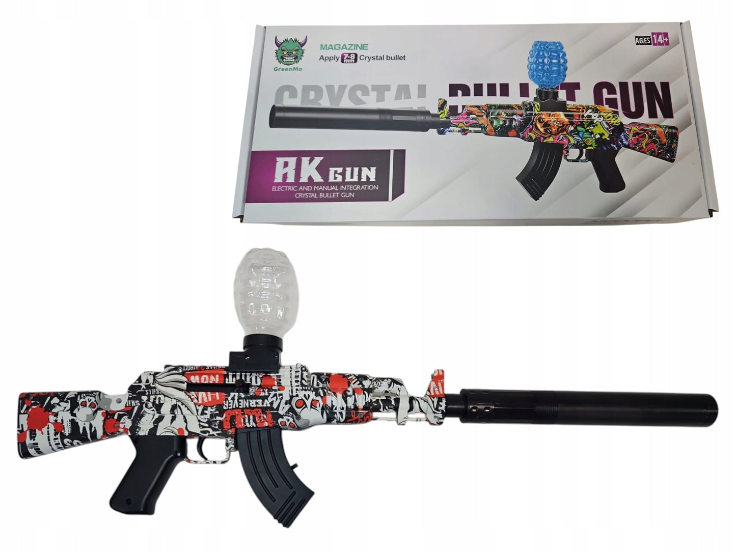 Gelinis blasteris - elektrinis žaislinis šautuvas su automatinio šaudymo funkcija - vaizdas 2