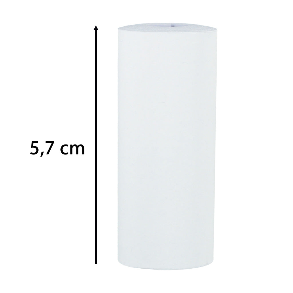 Termopopieriaus ritinėliai mini spausdintuvui 5,7cm x 4,5m – 5 vnt.
