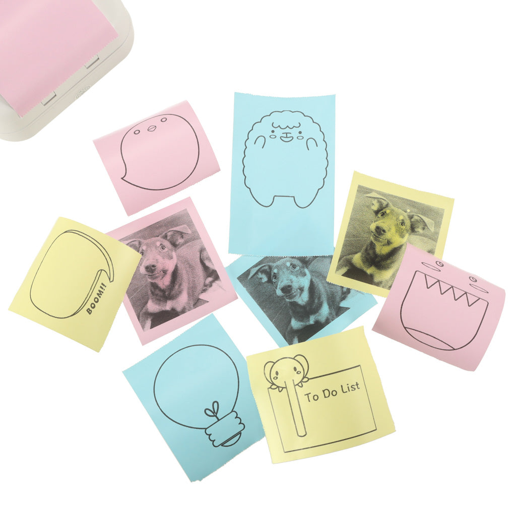 Spalvoti terminio popieriaus ritinėliai spausdintuvui, 5,7 cm x 3 m, 3 vnt.