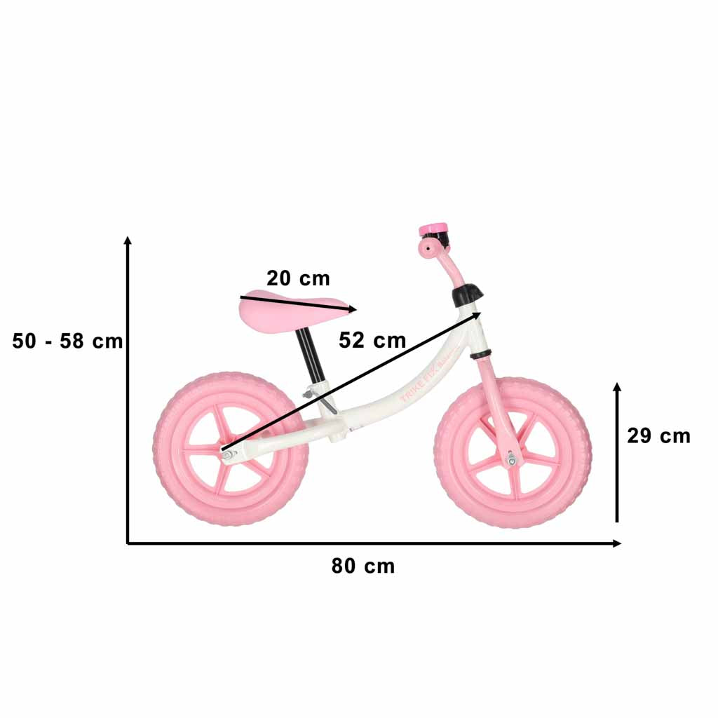 Balansinis dviratukis Trike Fix Balance su skambučiu, rožinis, nuo 2 m.