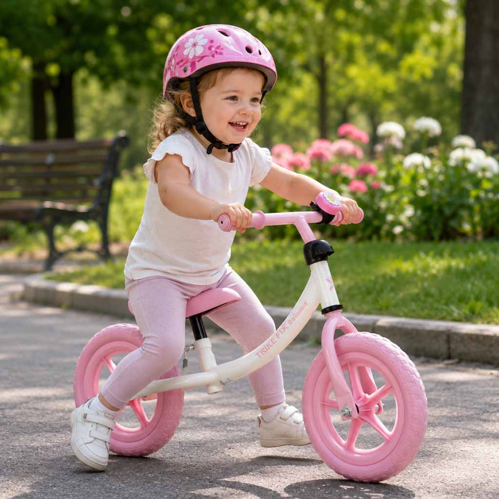 Balansinis dviratukis Trike Fix Balance su skambučiu, rožinis, nuo 2 m.