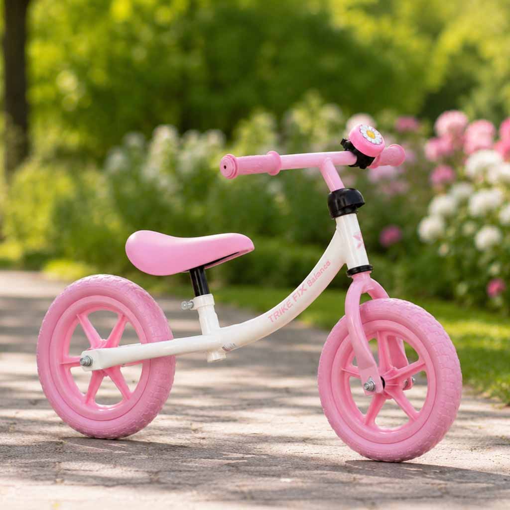 Balansinis dviratukis Trike Fix Balance su skambučiu, rožinis, nuo 2 m.