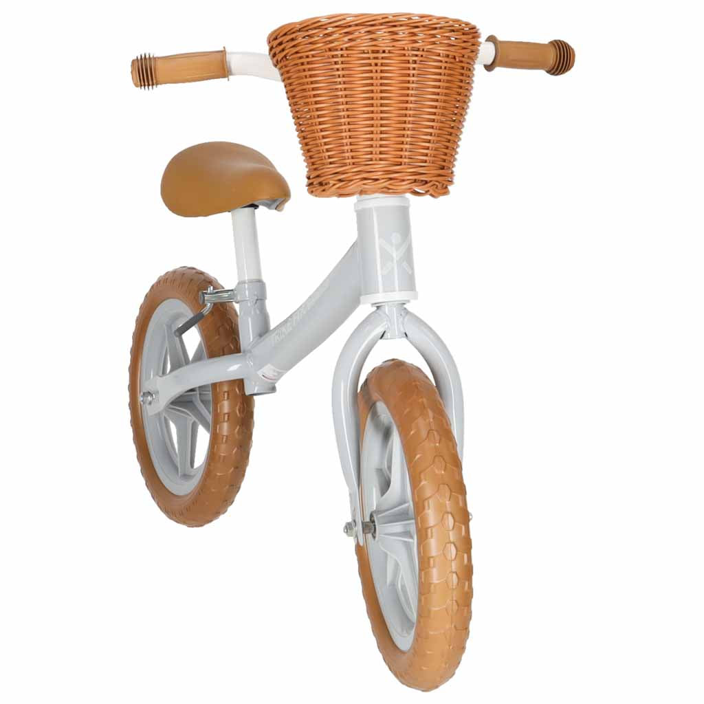 Balansinis dviratukis Trike Fix Balance su krepšeliu, rudas, nuo 2 m.
