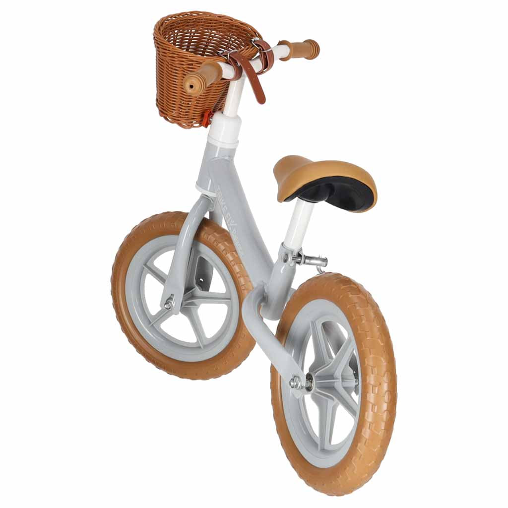 Balansinis dviratukis Trike Fix Balance su krepšeliu, rudas, nuo 2 m.