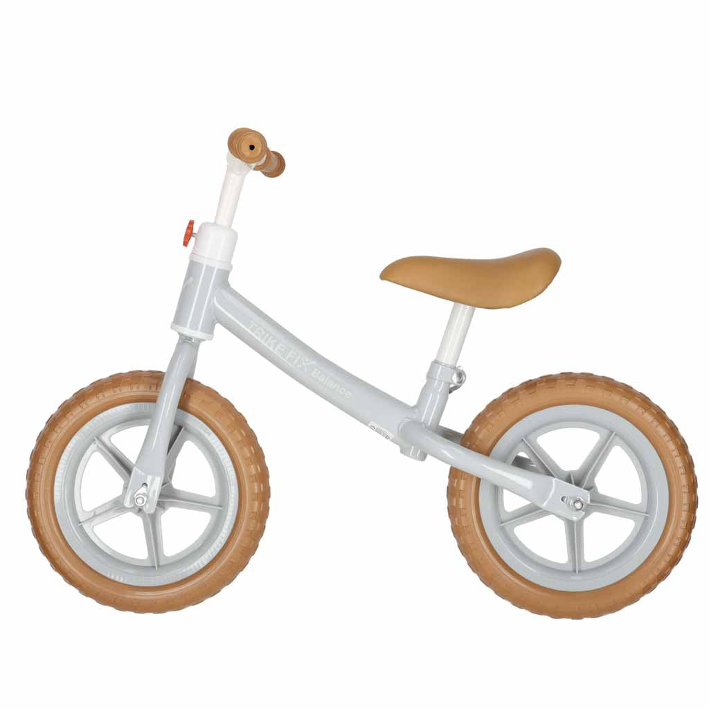 Balansinis dviratukis Trike Fix Balance su krepšeliu, rudas, nuo 2 m.
