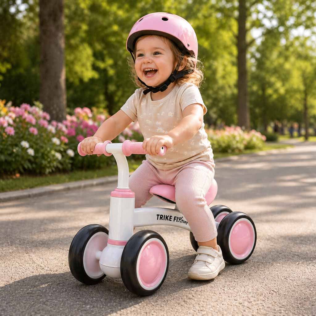 Balansinis dviratukas Trike Fix Tiny V2, rožinis, nuo 18 mėnesių