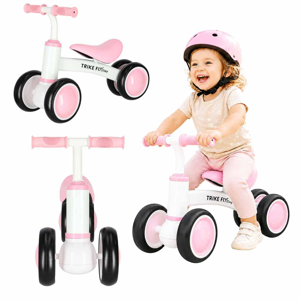 Balansinis dviratukas Trike Fix Tiny V2, rožinis, nuo 18 mėnesių