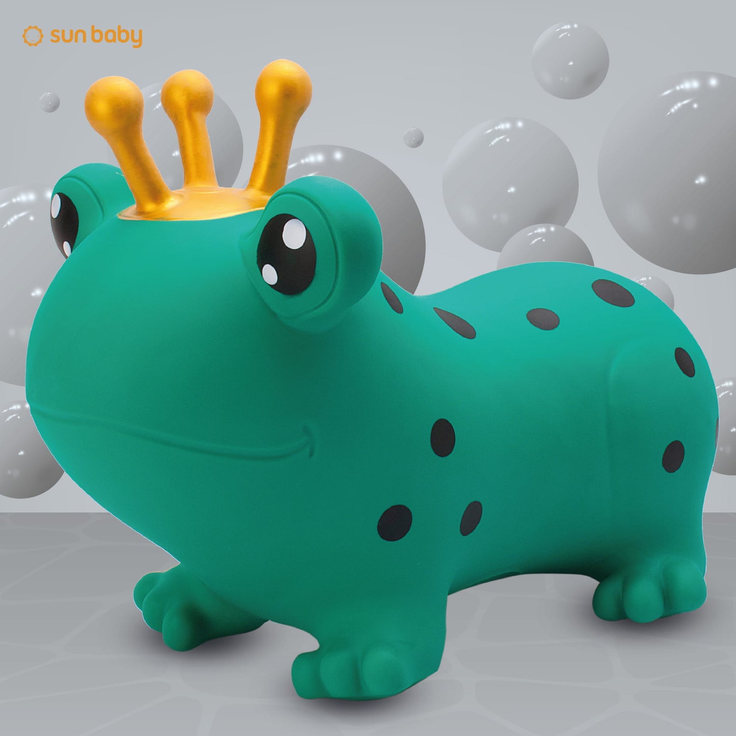 Guminis šokliukas Varliukas, žalias, Sun Baby – vaizdas 5