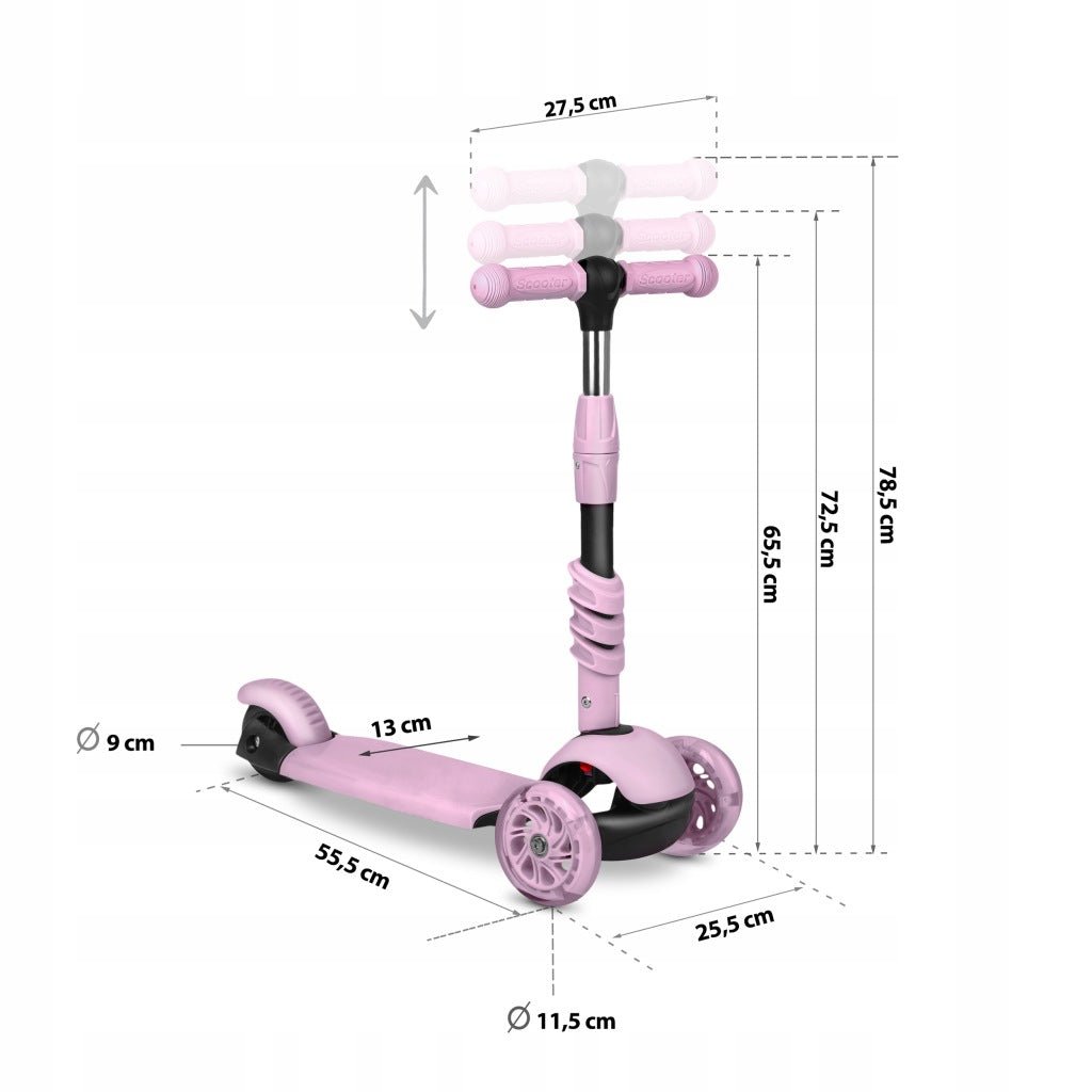 Vaikiškas balansinis triratis-paspirtukas 3in1