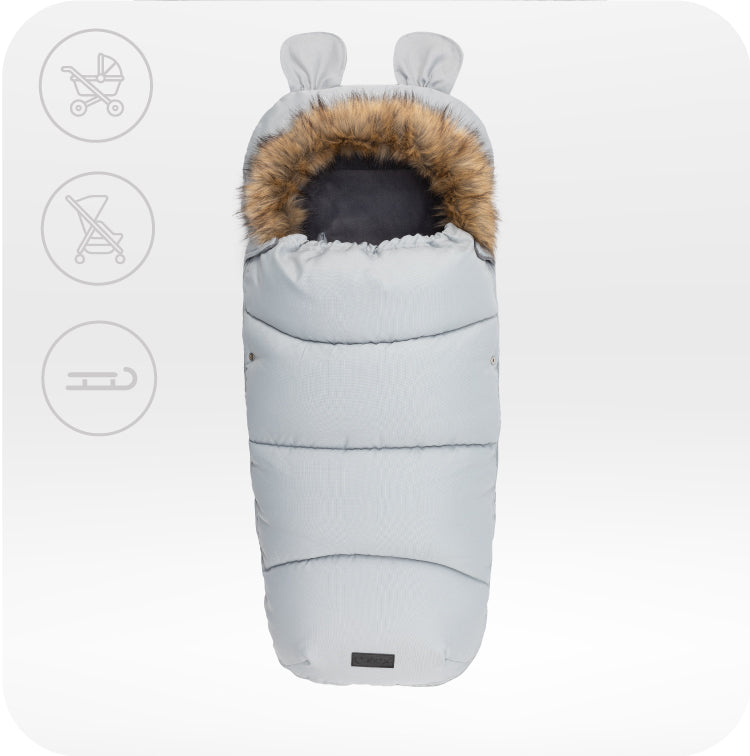 Miegmaišis vežimėliui, pilkas, MoMi prekės ženklas – vaizdas 6