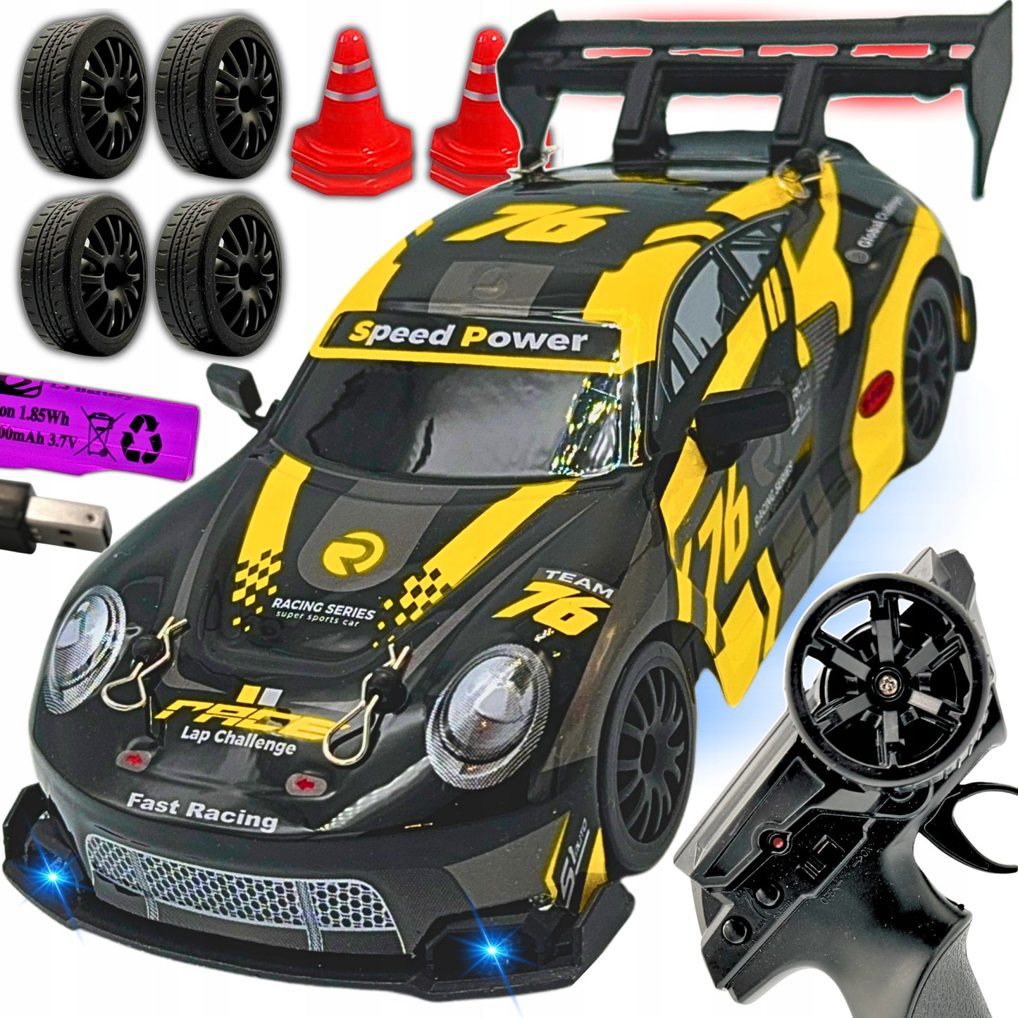 Radijo bangom valdoma RC drift mašina - vaizdas 2