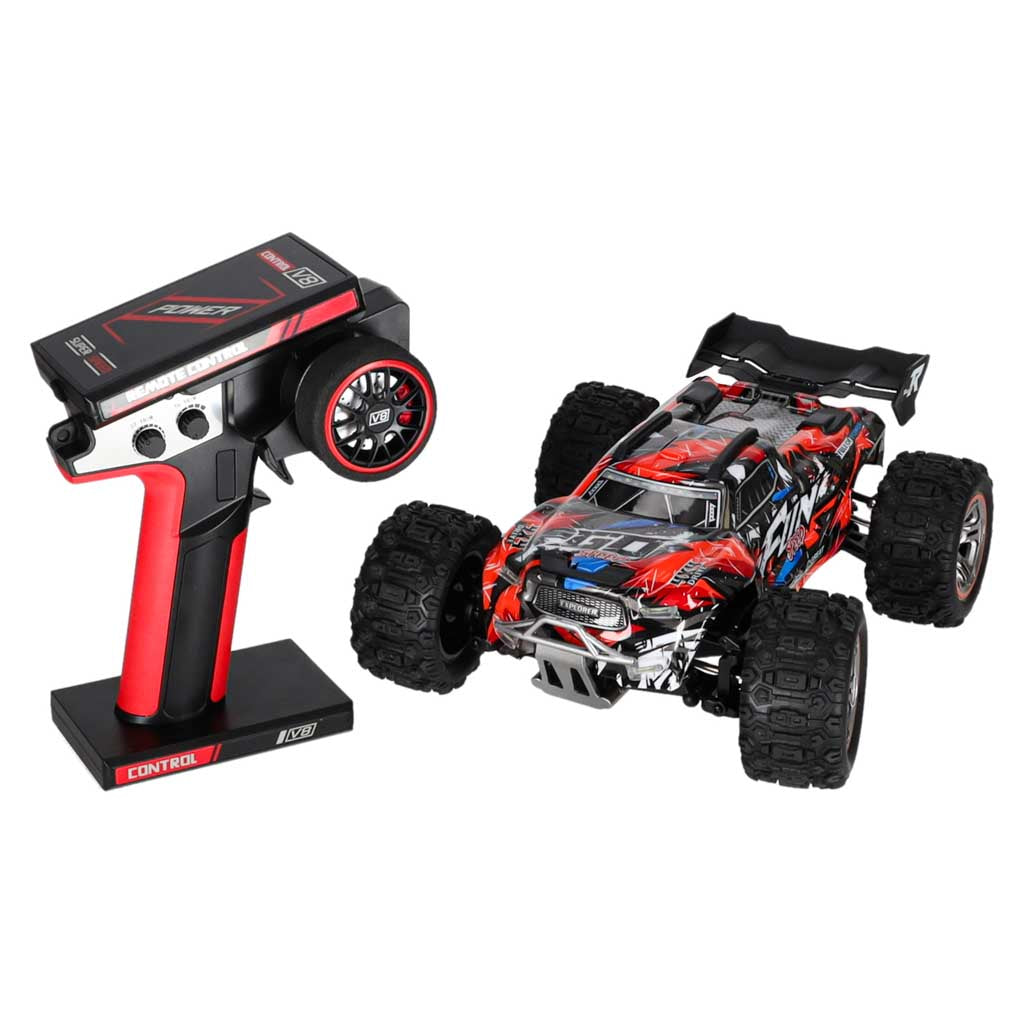 Radijo bangomis valdomas automobilis WLToys 184008, 1:18, 60 km/h, 4x4, LED