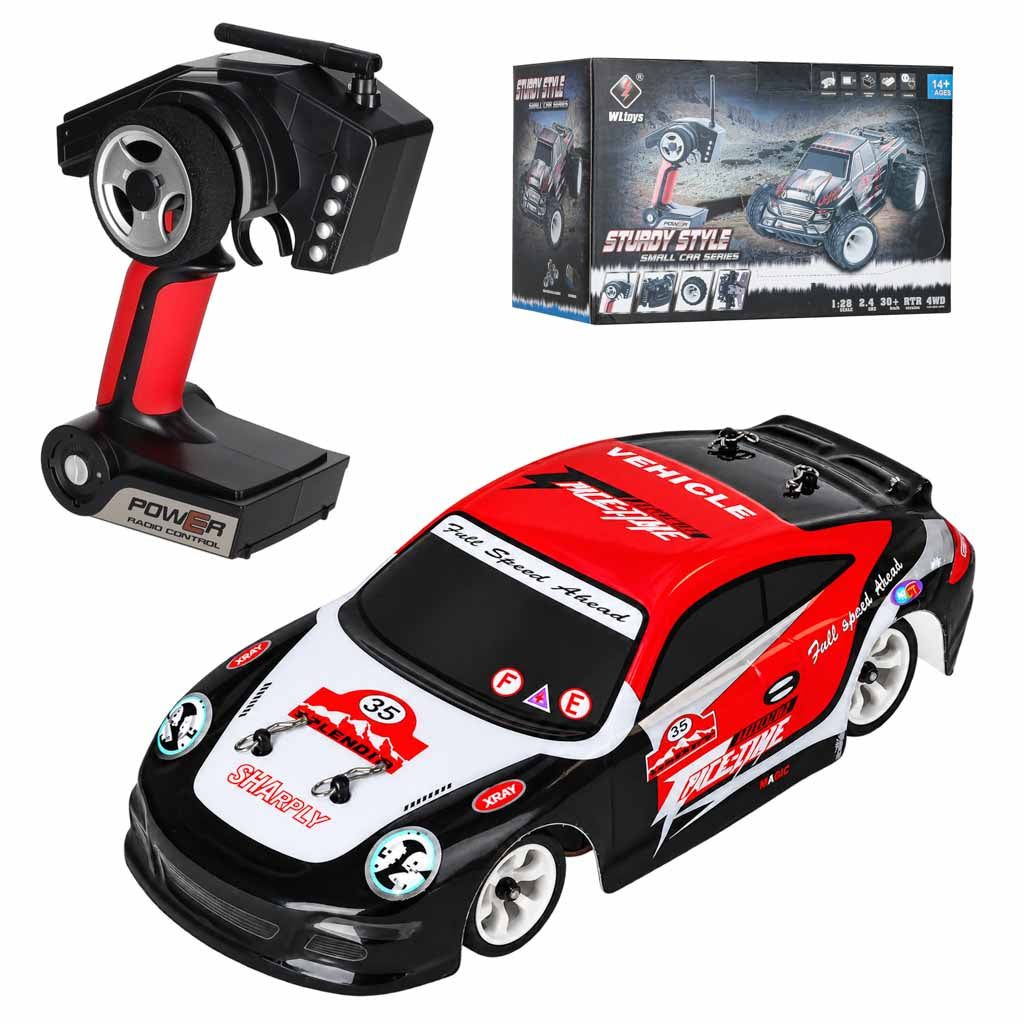 Radijo bangomis valdomas drifto automobilis WLToys K969, 1:28, 4x4, 30 km/h