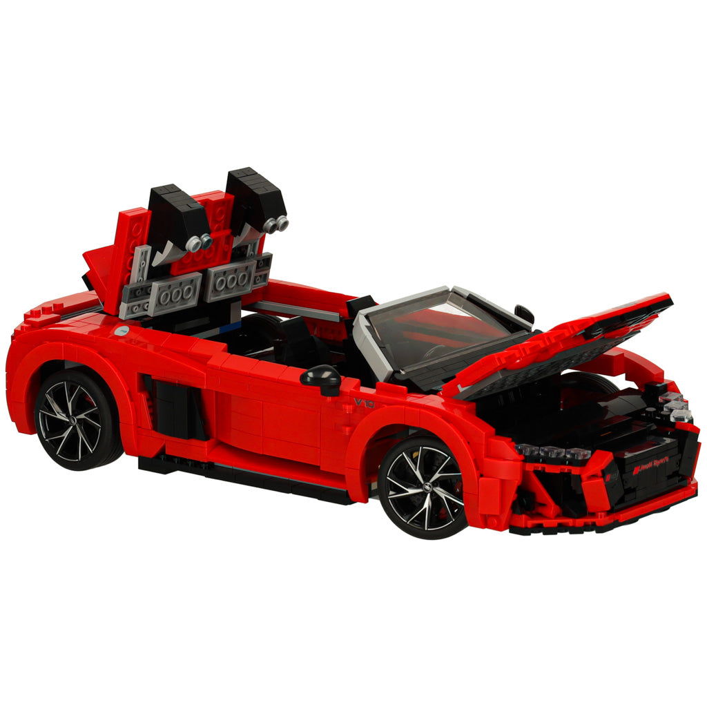 Rastar Audi R8 Spyder 93800 konstravimo kaladėlės, 1:14 mastelis, 1440 dalių