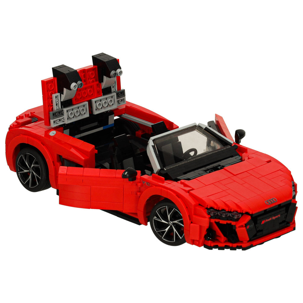 Rastar Audi R8 Spyder 93800 konstravimo kaladėlės, 1:14 mastelis, 1440 dalių